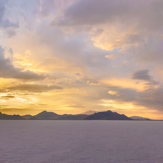 Salt Flats at Sunset